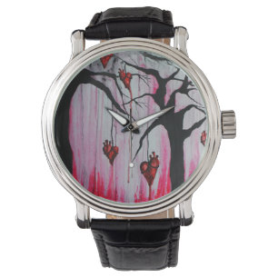Arbres à coeur haute et sèche Montre d'art origina