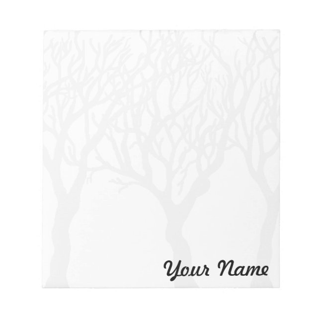 Arbres avec votre nom - Bloc-notes personnalisable (Devant)
