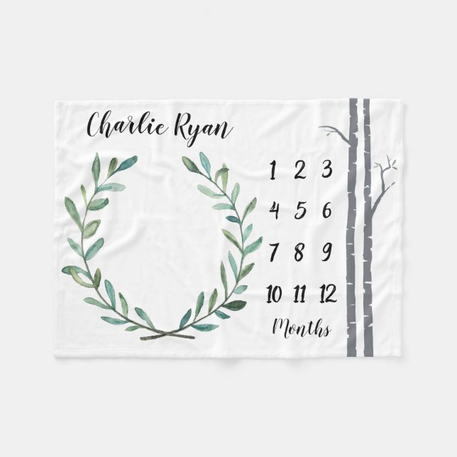 Arbres de guirlande et de bouleau de couverture (Devant (Horizontal))