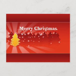 Arbres de Noël Nuances de carte postale rouge