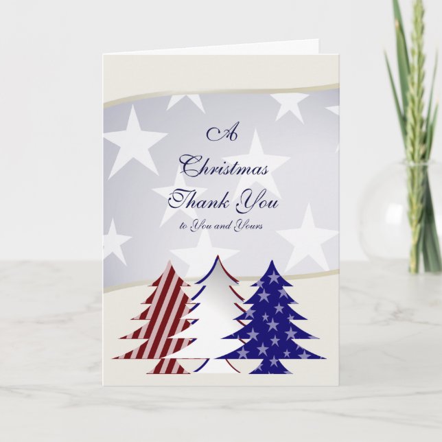 Arbres de Noël patriotiques, Merci militaire (Devant)