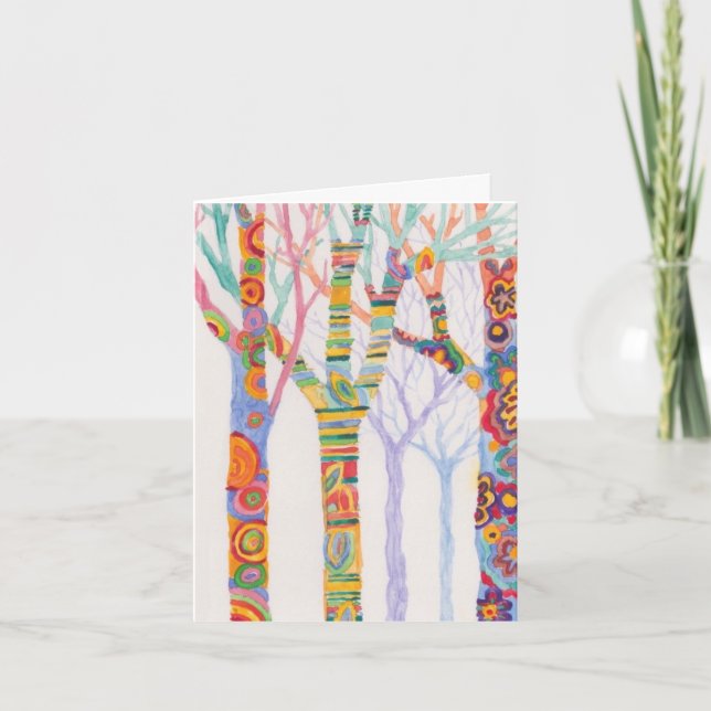 Arbres de Sharon Bonin-Pratt carte pour notes (Devant)