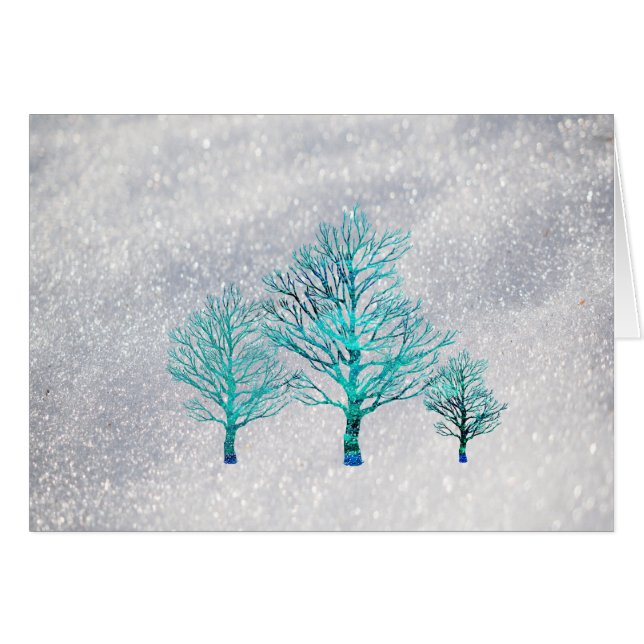 Arbres et cristaux de neige (Devant horizontal)