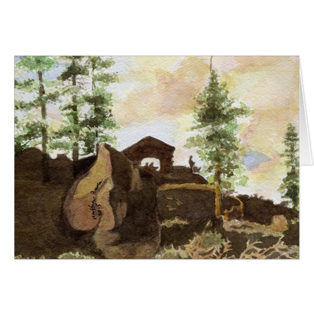 Arbres et roches, parc national de Yosemite (Devant horizontal)