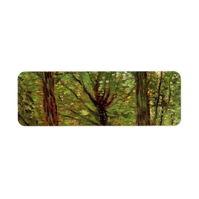 Arbres et sous-bois par Vincent van Gogh (Devant)