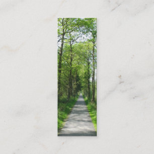 Arbres forestiers et cartes de signets de chemin