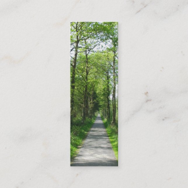 Arbres forestiers et cartes de signets de chemin (Devant)