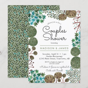 Arbres Forêt Bois Couples Shower   Invitation