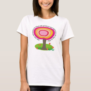 Arbres retirés lunatiques de T-shirt de professeur