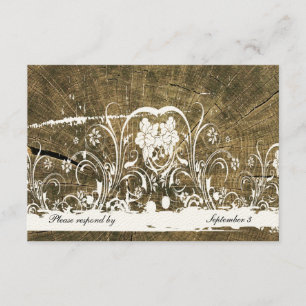 Arbres Rings Shabby Lace Rsvp avec enveloppes