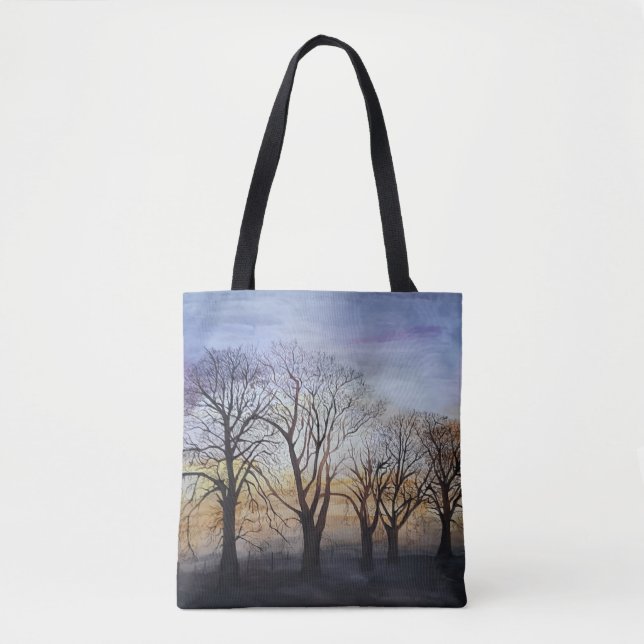 Arbres silhoués sur un sac (Devant)
