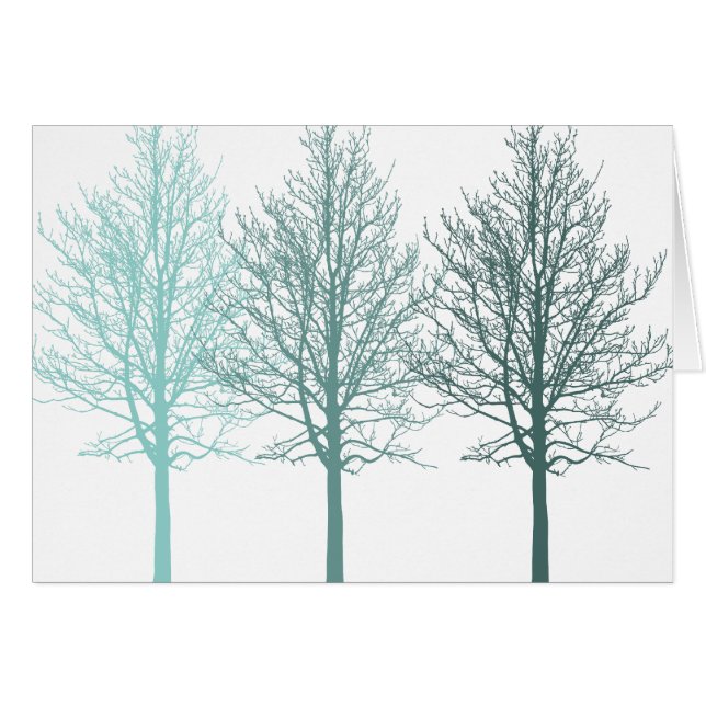 Arbres turquoises (Devant horizontal)