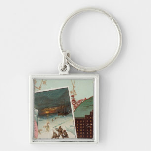 Arbuckles' illustrated atlas keychain