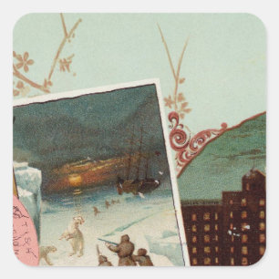 Arbuckles' illustrated atlas square sticker