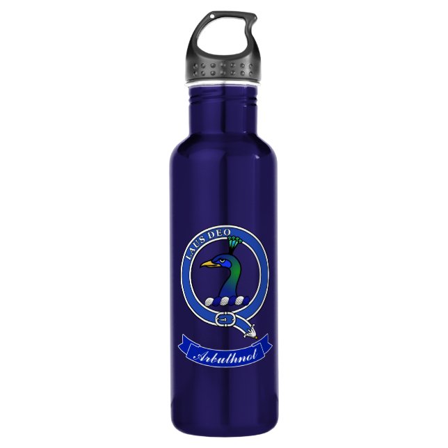 Arbuthnot Clan Badge Personalized 710 Ml Water Bottle (Front)