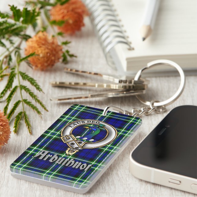 Arbuthnot Clan Badge/Tartan Rectangle (Devant droit)