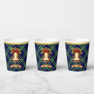 Arbuthnot Personalized Tartan Christmas Paper Cups
