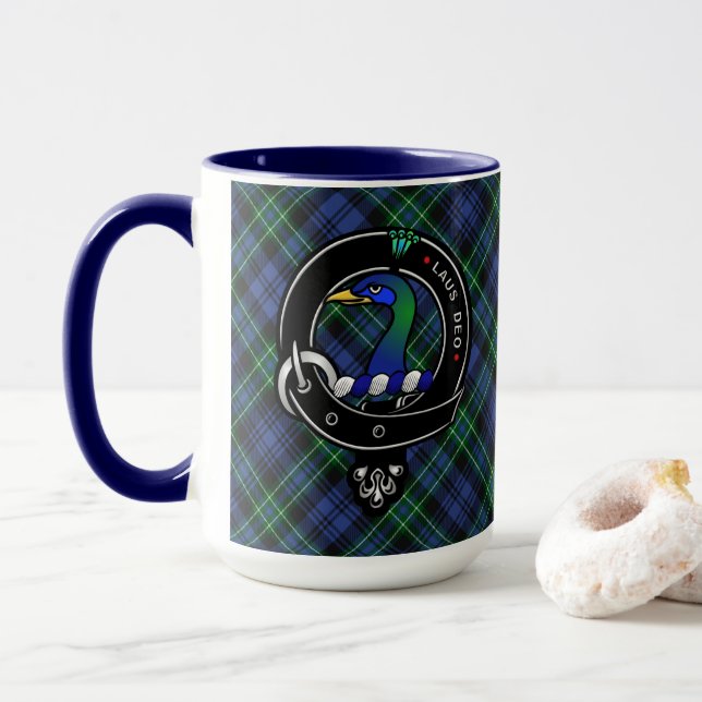Arbuthnott Clan Badge Combo 15oz Mug (With Donut)