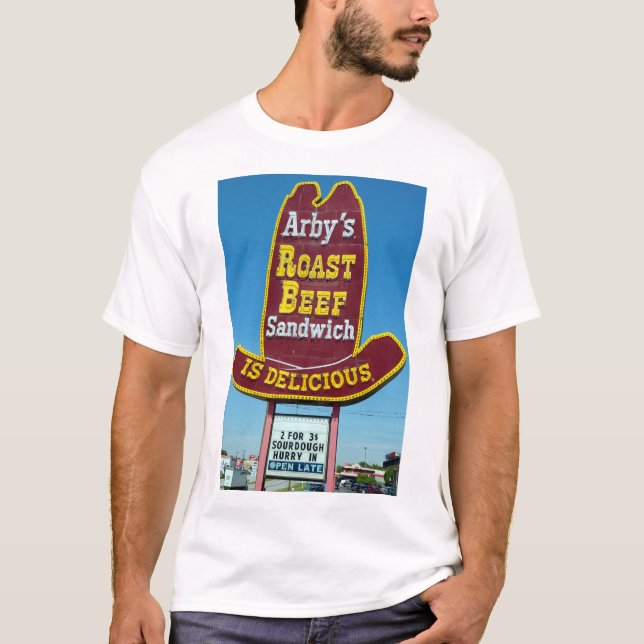 ARBY'S ROAST BEEF SANDWICH Sign T-Shirt (Front)