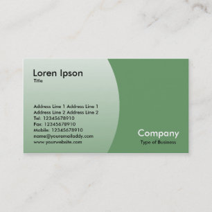 Arc - Army Green Business Card