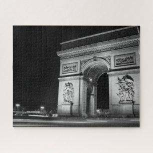 Arc de Triomphe at night in Paris Jigsaw Puzzle