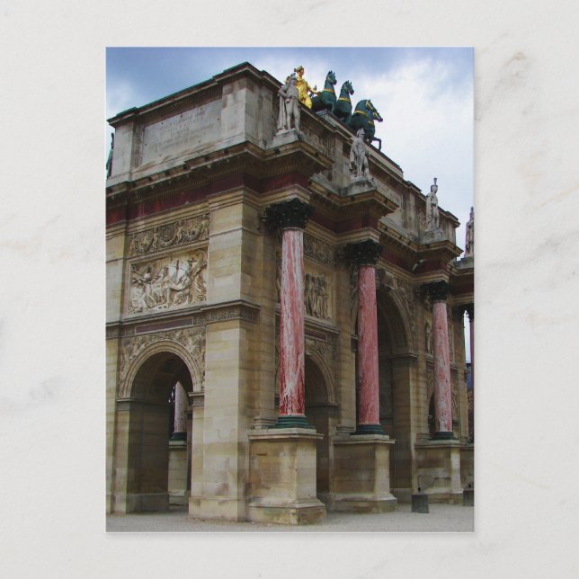 Arc de Triomphe de Carrousel. Postcard (Front)