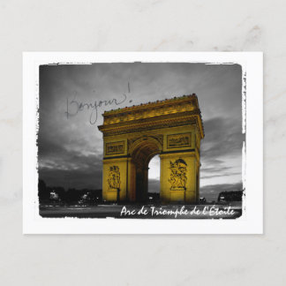 Arc de Triomphe de l'Étoile Paris France Postcard