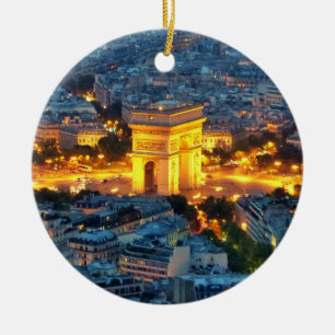 Arc de Triomphe, Paris, France Ceramic Ornament