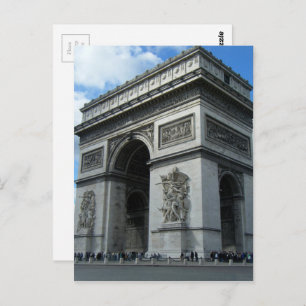Arc de Triomphe Paris France Monument Architecture Postcard