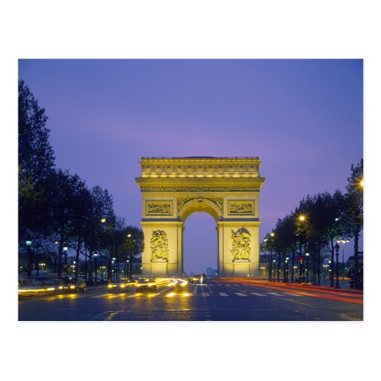 Arc de Triomphe, Paris, France, Postcard