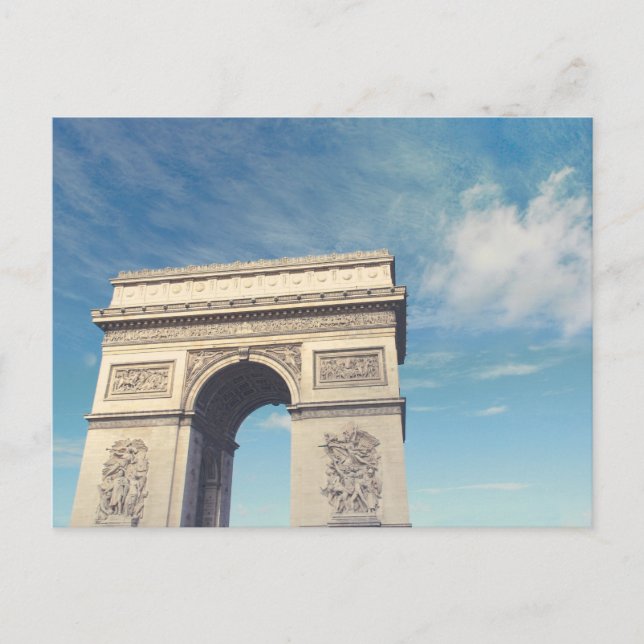 Arc de Triomphe Paris Holiday Postcard (Front)