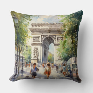 Arc de triomphe Paris Throw Pillow