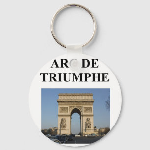 arc de triumphe paris france keychain