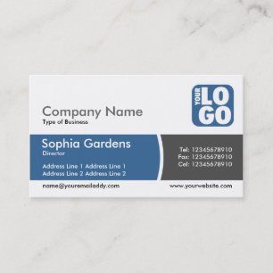 Arc Divided Band - Desert Blue- Logo Business Card