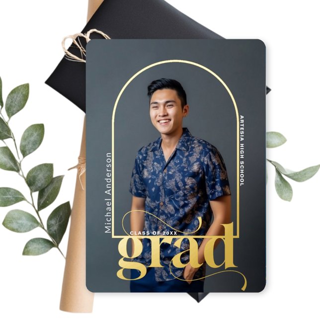 Arc d'or moderne Faire-part des diplômés (Créateur téléchargé)
