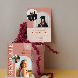 Arc élégant Photo Graduation Party Invitation