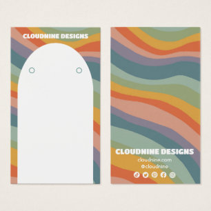 Arc en arc-en-ciel Earrage collier bijoux carte d'