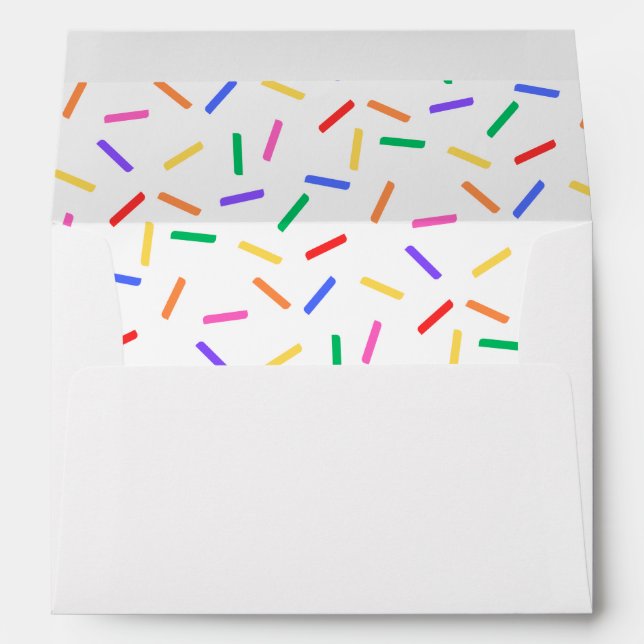 Arc en arc-en-ciel - Enveloppe Anniversaire de enf (Dos (Bas))