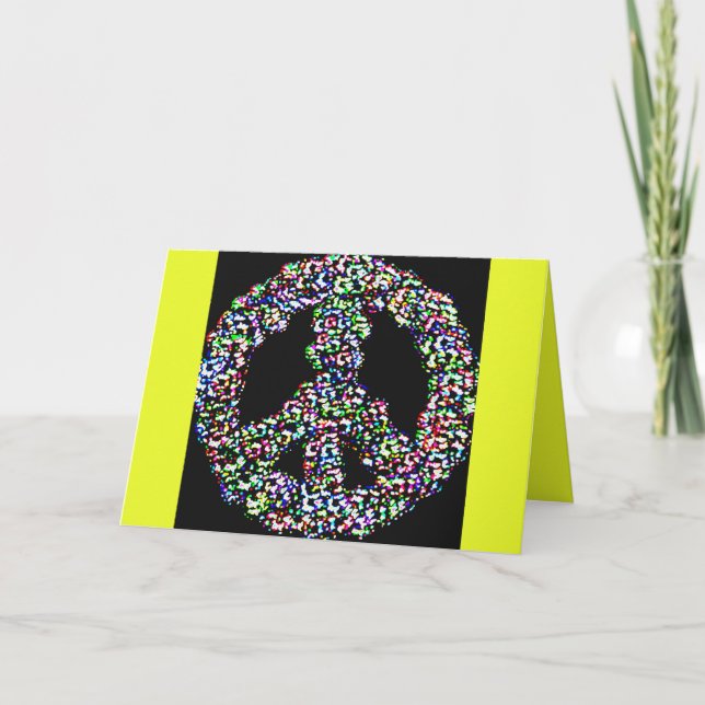 Arc en arc-en-ciel symbole de la paix carte de nou (Devant)