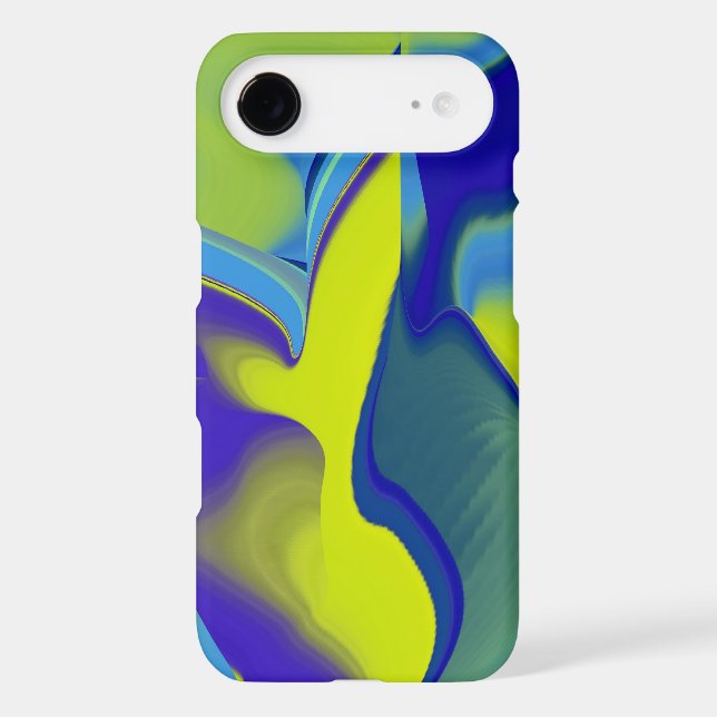 Arc-en-ciel 3D Abstrait dans jaune violet vert (Verso)