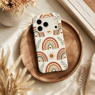 Arc-en-ciel aquarelle boho chaud