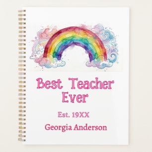 arc-en-ciel aquarelle pastel meilleur professeur j