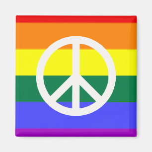 Arc-en-ciel avec aimant symbole de paix