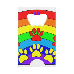 Arc-en-ciel avec Empreintes de pattes de chien