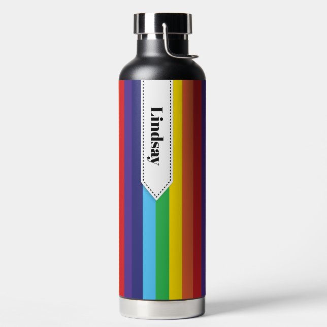 Arc-en-ciel Bouteille d'eau personnalisée (Droite)