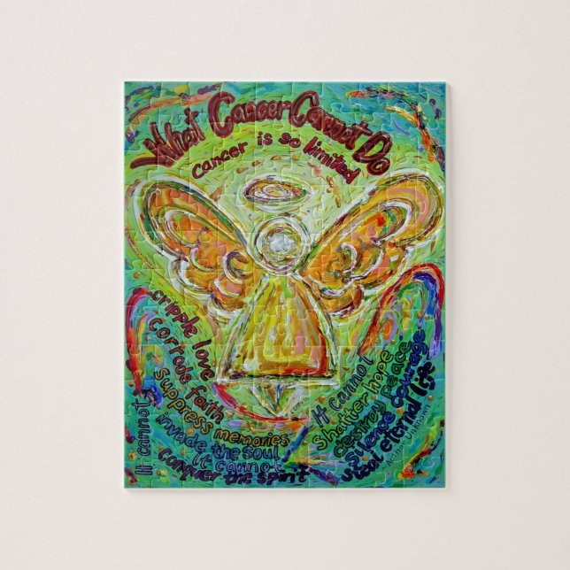 Arc-en-ciel Cancer Angel Peinture Puzzle (Vertical)