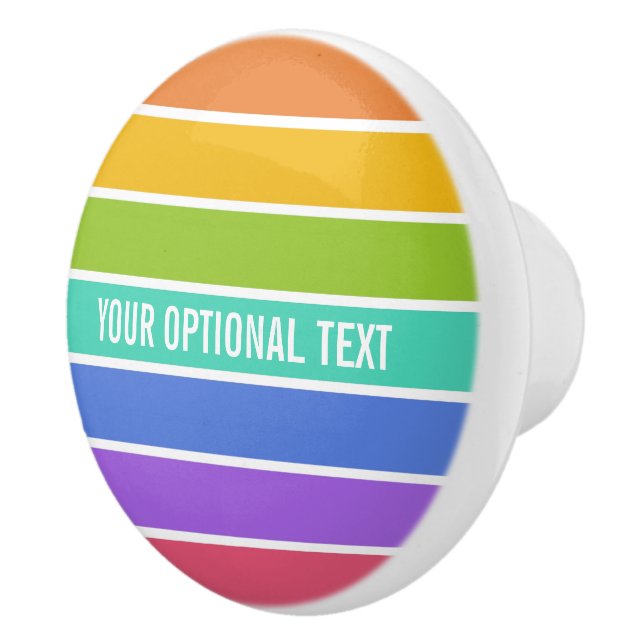 Arc-en-ciel Couleurs boutons et pulls personnalisé (Droite)