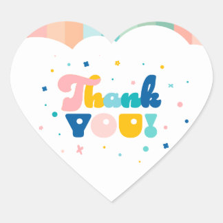Arc-en-ciel de fête d'anniversaire amusant Sticker