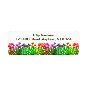 Arc-en-ciel de jardin de tulipe personnalisable