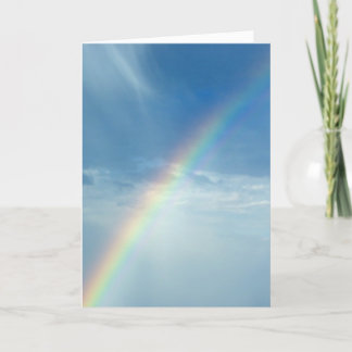 Arc en ciel de promesses carte de voeux